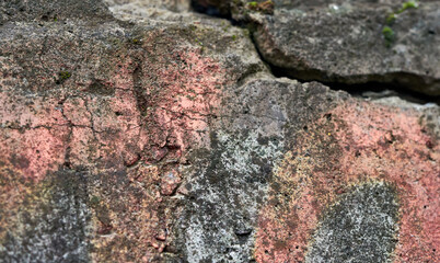 fragment of a crack in a concrete slab