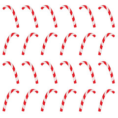Candy cane pattern on white