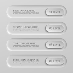 Information infographic statistic vector presentation. Graphic composition for your business plan. Four glossy button for your annotations. Sticker for registration of proposals