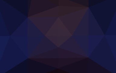 Dark Blue, Red vector abstract polygonal layout.