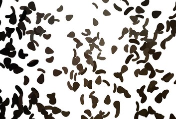 Light Black vector texture with random forms.
