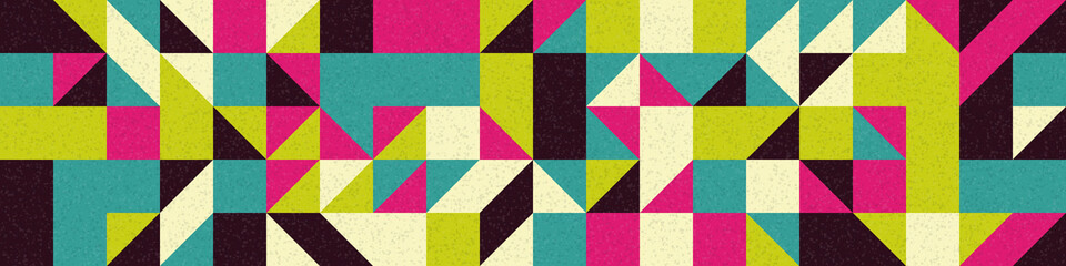 Abstract Geometric Pattern generative computational art illustration