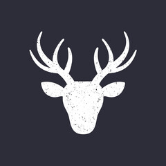 deer head, stag vector art