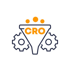 CRO icon, Conversion rate optimization vector