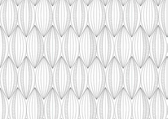 Modern stylish abstract texture like flower pattern vector, repeating geometric tiles linear petal of flower, monochrome stylish