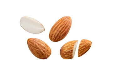 almond blast nut white isolated