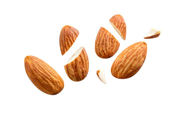 almond blast nut white isolated