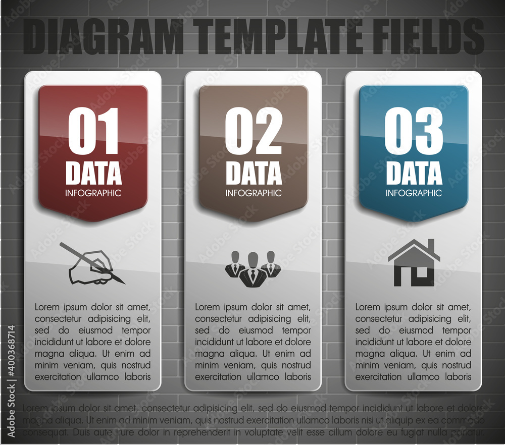 Poster set of origami vector arrow banners with shadow for websites or business design