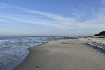 Winter on the unique Debki Beach