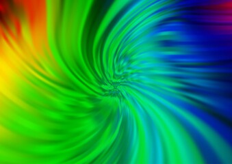 Light Multicolor, Rainbow vector template with lines, ovals.