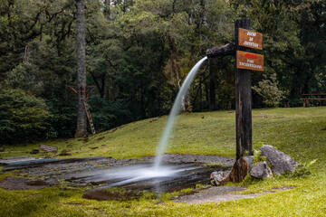 water fountain in the park