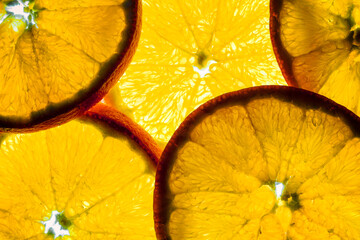 Orange slice isolated on a white background.