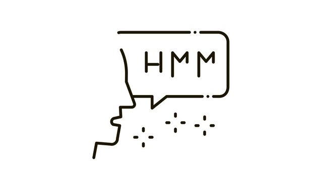 Spell Man Icon Animation. black Spell Man animated icon on white background