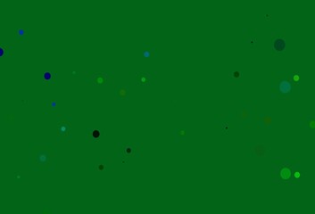 Light Blue, Red vector background with bubbles.