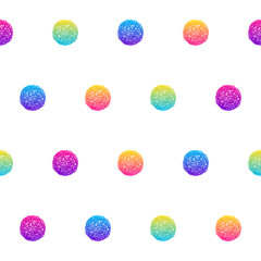 Abstract rainbow seamless pattern background. Modern swatch for birthday card, kids party invitation, shop sale wallpaper, holiday wrapping paper, fabric, bag print, t shirt,  workshop advertising