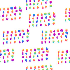 Abstract rainbow seamless pattern background. Modern swatch for birthday card, kids party invitation, shop sale wallpaper, holiday wrapping paper, fabric, bag print, t shirt,  workshop advertising