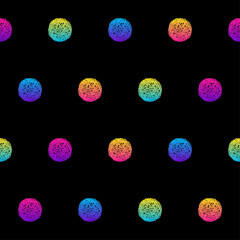 Abstract rainbow seamless pattern. Modern swatch background for birthday card, kids party invitation, wallpaper, holiday wrapping paper, shop sale poster, bag print, t shirt, workshop advertising