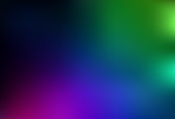 Dark Multicolor vector blurred background.