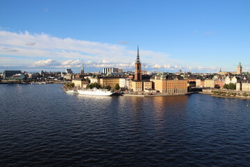 Skyline of Stockholm historical center