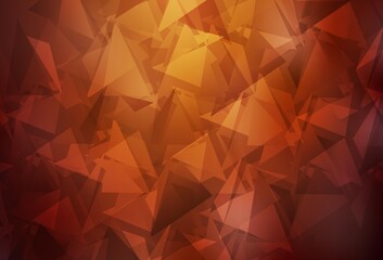 Light Red vector low poly layout.