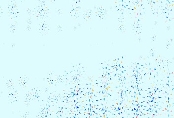 Light Blue, Red vector pattern with spheres.