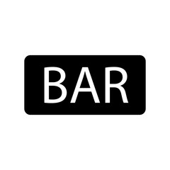 signboard bar icon element of bar icon for mobile concept and web apps. Thin line signboard bar icon can be used for web and mobile. Premium icon on white background