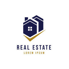 Real estate and home buildings logo template