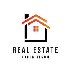 Real estate and home buildings logo template