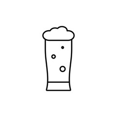 beer icon element of bar icon for mobile concept and web apps. Thin line beer icon can be used for web and mobile. Premium icon on white background