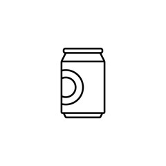 can of beer icon element of bar icon for mobile concept and web apps. Thin line can of beer icon can be used for web and mobile. Premium icon on white background
