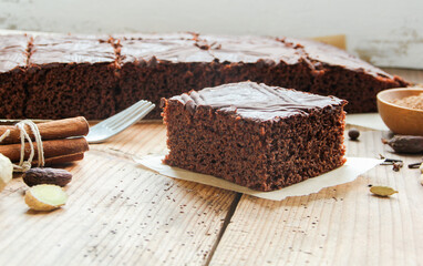 Lebkuchen Schokoladenlebkuchen Lebkuchengewürz Schokokuchen Schokoladenkuchen Stück Kuchen Weihnachten Advent