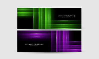 Naklejka premium Abstract banner futuristic background, Abstract art wallpaper. Vector illustration.