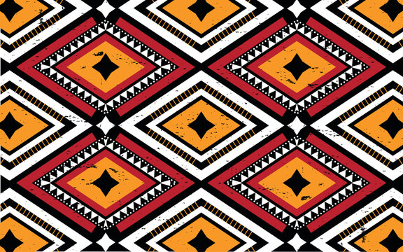abstract seamless pattern geometrical textile design for background,wallpaper, wrapping paper, carpet,clothing,fabric,Vector illustration.