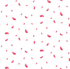 background with pink petals that fall from above