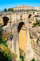 
Ronda, Spain - May 22, 2017: The Puente Nuevo bridge in Ronda
