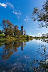 Fototapeta premium Church of the Intercession on the Nerl (Russia).