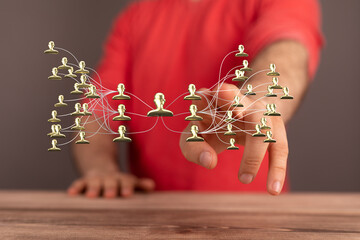 hierarchy connection team group digital