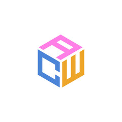 Hexagon logo with ACW letter