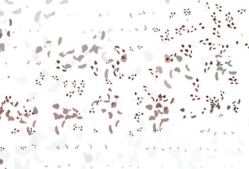 Light Red vector backdrop with abstract shapes.