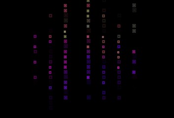 Dark Multicolor, Rainbow vector texture in rectangular, circular style.