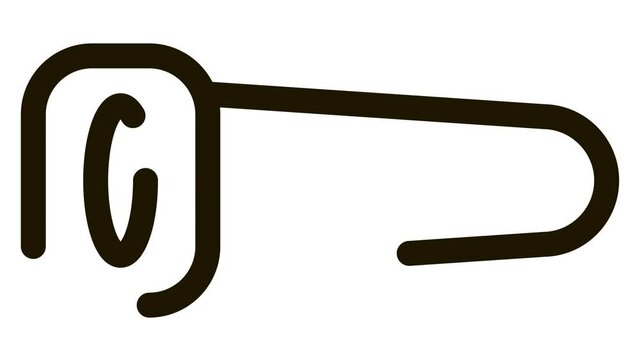 Masturbator Toy Icon Animation. black Masturbator Toy animated icon on white background