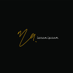 ma handwritten logo for identity