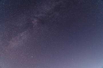 Beautiful starry sky. Night photography, astronomical background.