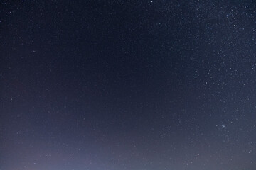 Beautiful starry sky. Night photography, astronomical background.