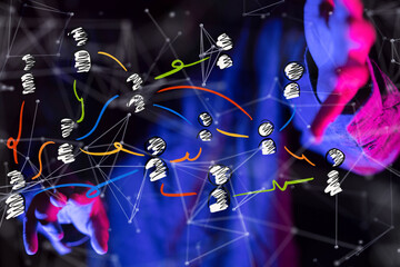 Telecommunication concept with abstract network structure