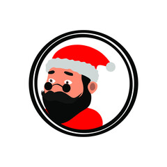 Santa clause Christmas design concept template