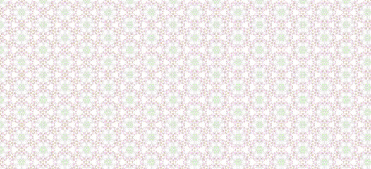 floral pattern with hand drawn abstract minimalist flowers