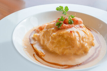 ビスクスープのオムライス