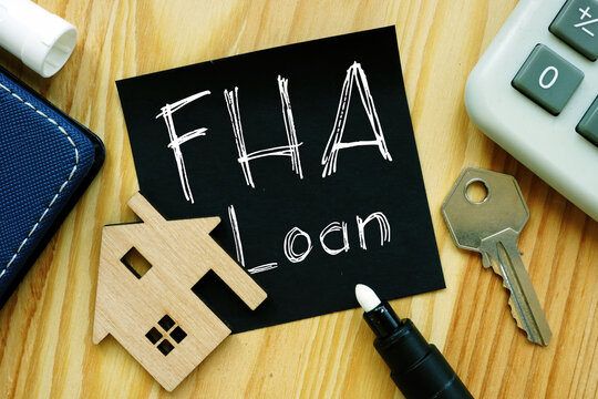 FHA Loan is shown on the business photo using the text