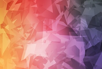 Obraz premium Light Pink, Yellow vector template with chaotic poly shapes.